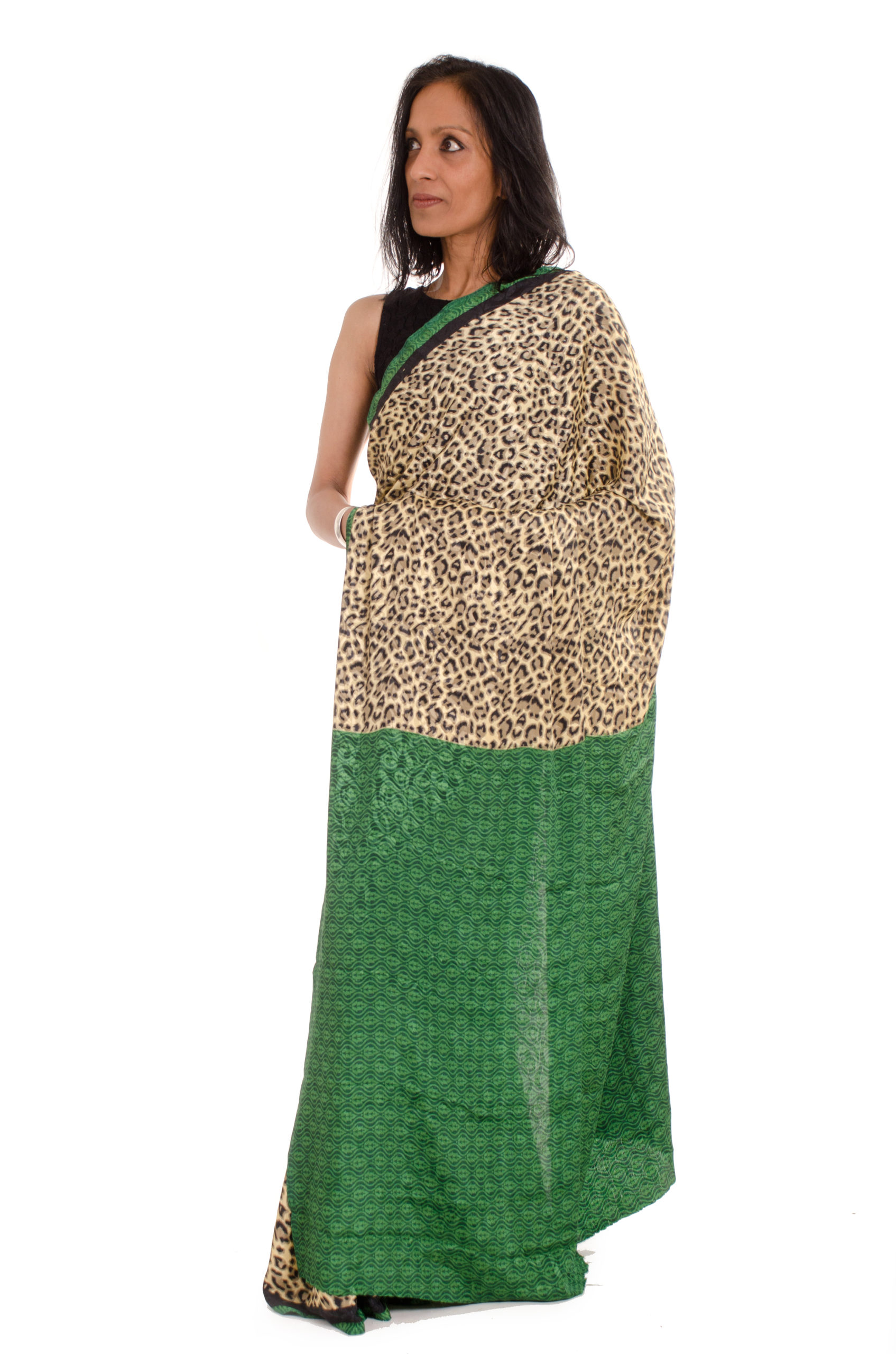 Pure silk animal print Sarees and more